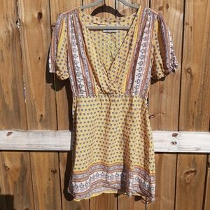 Urban Outfitters yellow cotton dress
